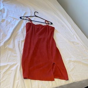 orange dress